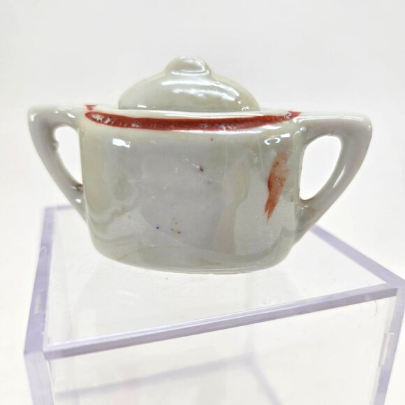 Vintage Japanese Miniature Porcelain Teapot & Sugar Bowl Set Made in Japan je199 - Picture 4 of 12